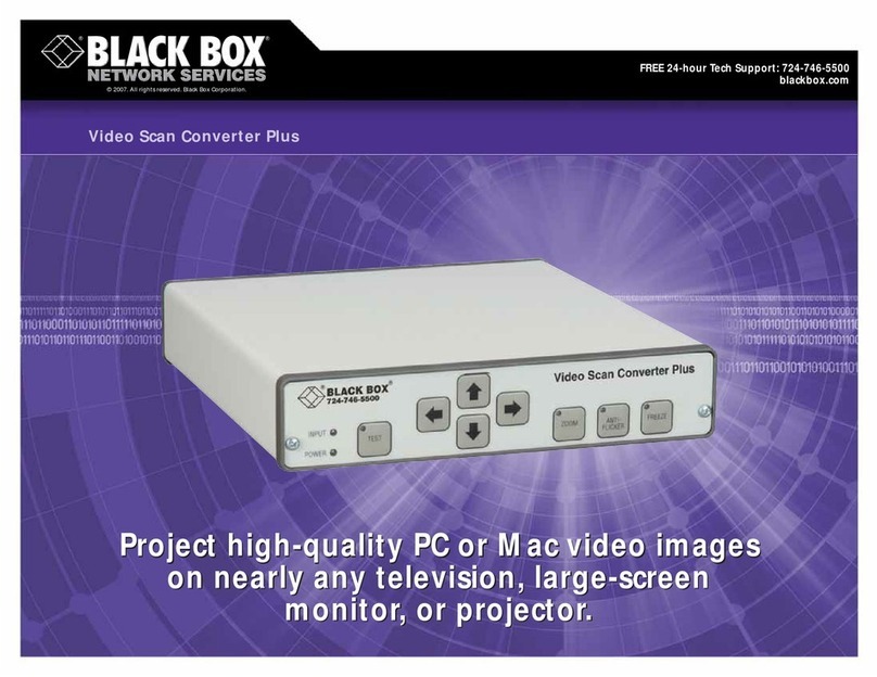 Black Box AC098A User manual Black Box AC098A User manual