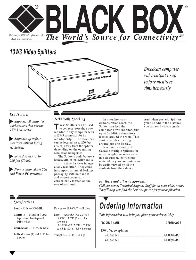Black Box AC088A-R2 Specifications Black Box AC088A-R2 Specifications