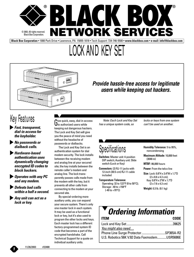 Black Box 39625 User manual