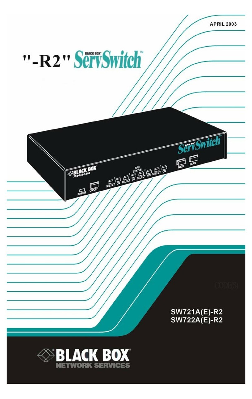 Black Box SW722A-R2 user guide