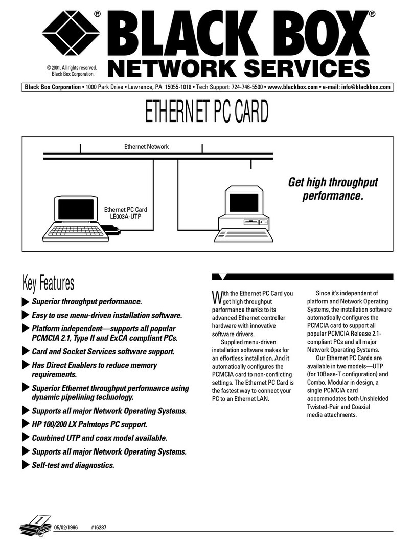 Black Box LE7003A Specifications