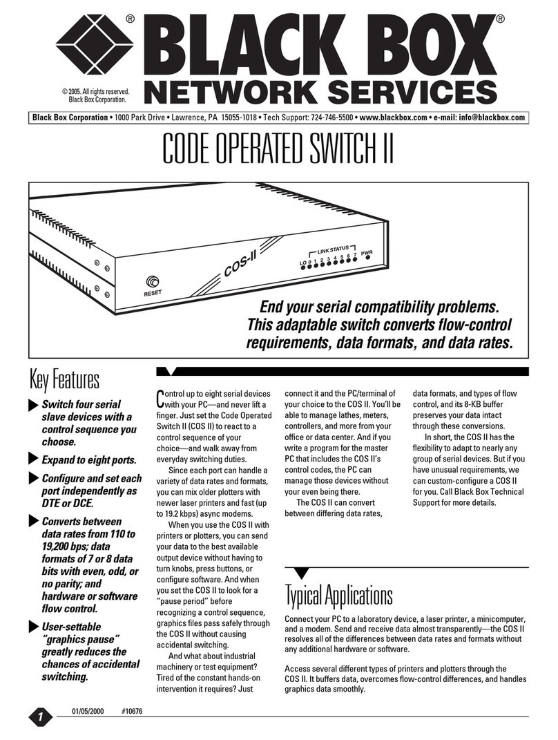 Black Box SW590A-R2 User manual