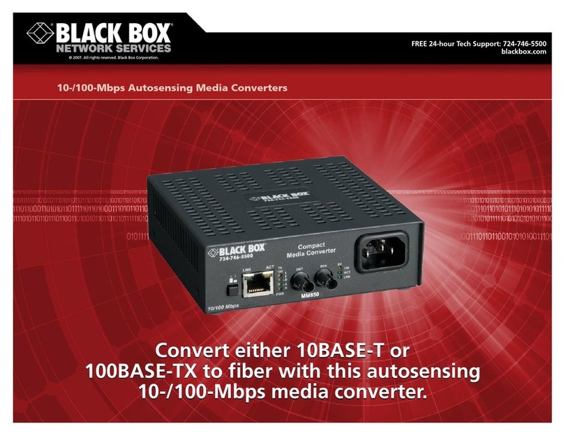 Black Box LMC7001A-R4 User manual Black Box LMC7001A-R4 User manual