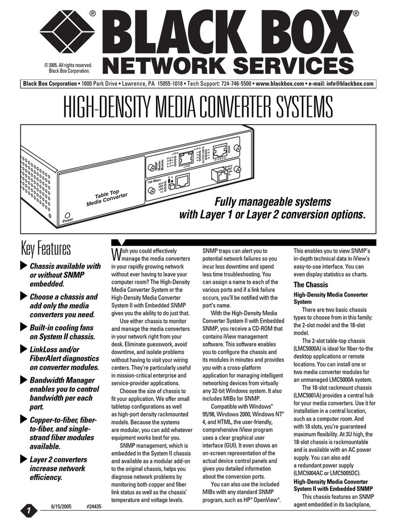 Black Box LMC5000A User manual Black Box LMC5000A User manual