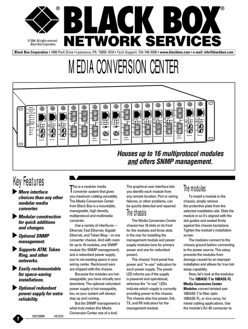 Black Box LMC1600A User manual Black Box LMC1600A User manual
