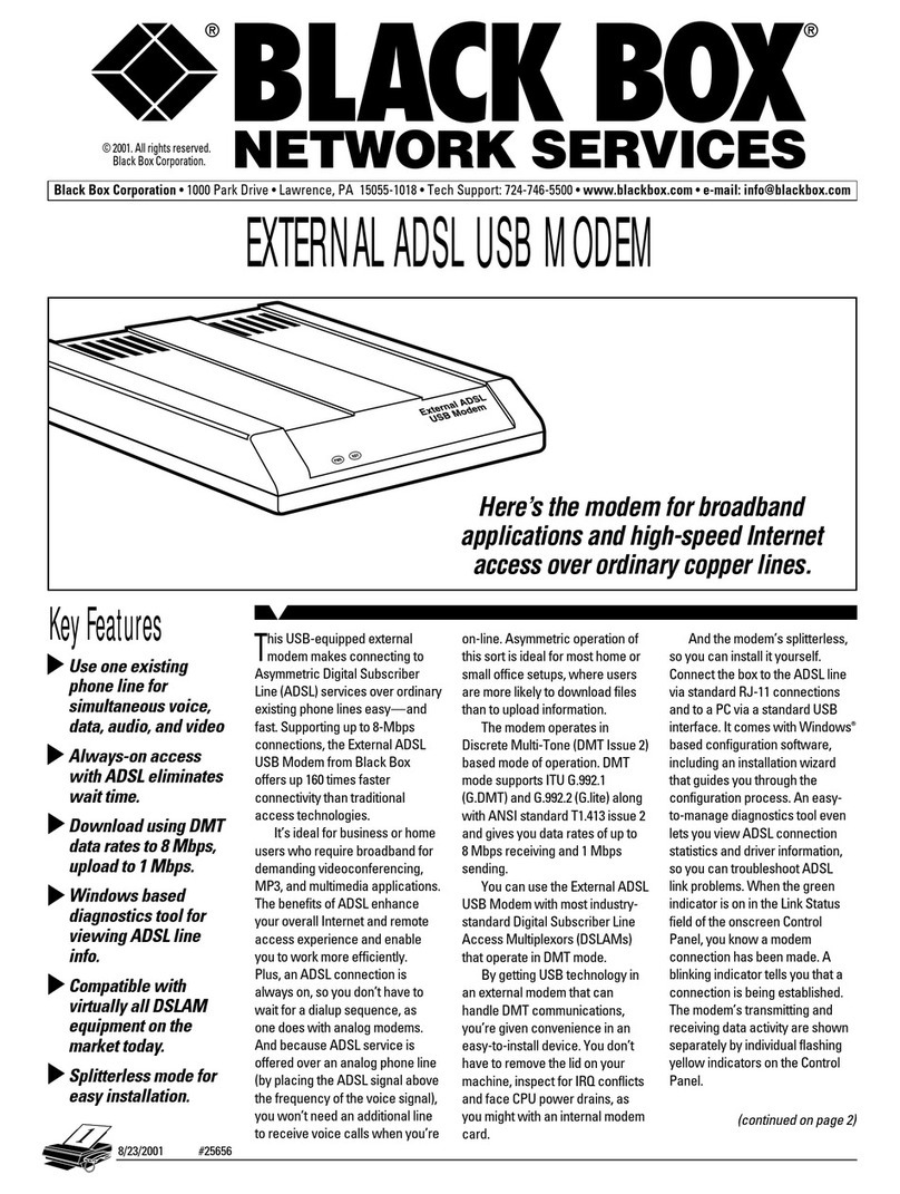 Black Box MD5010A User manual