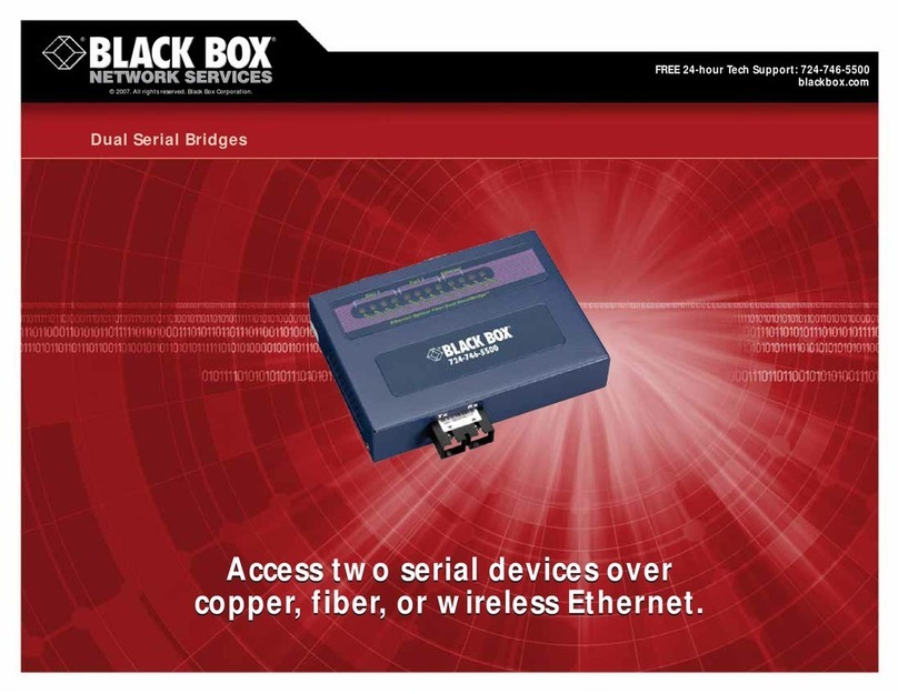 Black Box LWS100AE User manual Black Box LWS100AE User manual