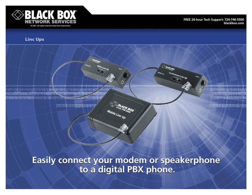 Black Box MC115A Specifications Black Box MC115A Specifications