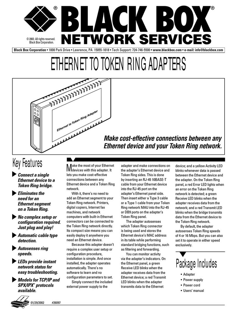 Black Box LBU9001-US User manual