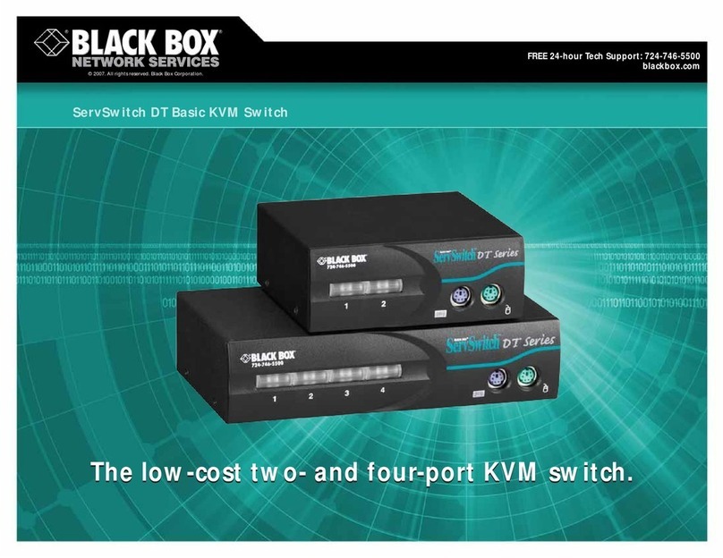 Black Box 2-Port ServSwitch KV7002A User manual