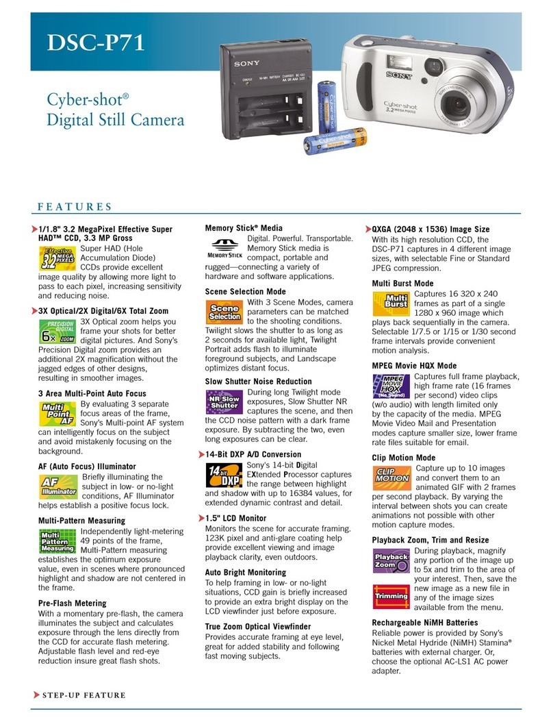 Sony DSC-P71 - Cyber-shot Digital Still Camera User manual