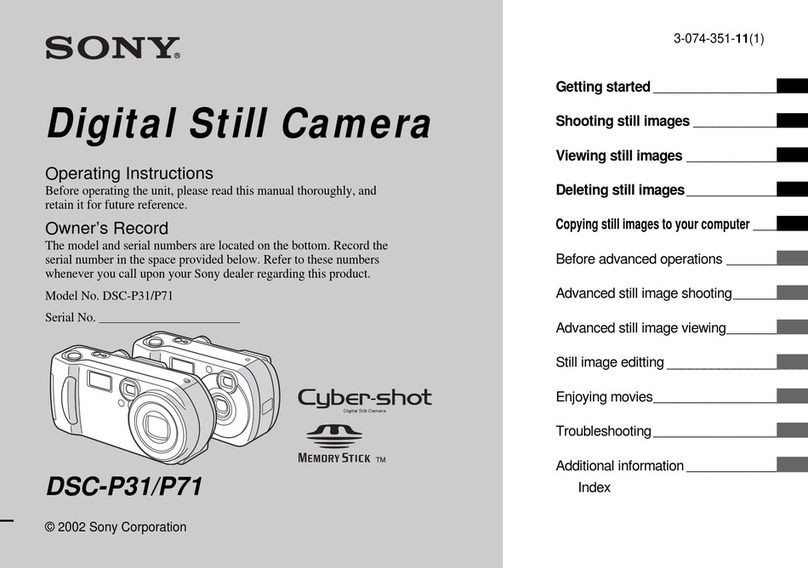 Sony DSC-P71 - Cyber-shot Digital Still Camera User manual