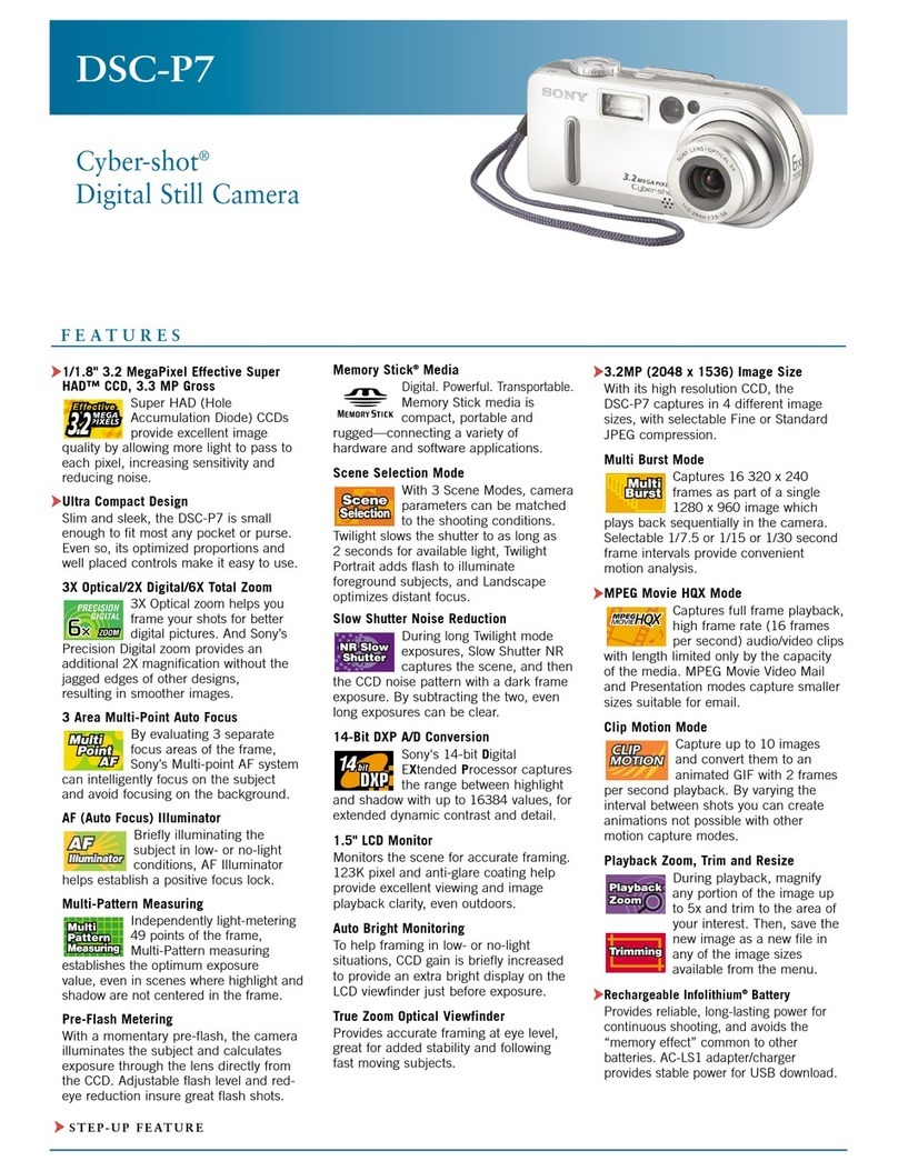 Sony DSC-P7 - Cyber-shot Digital Still Camera User manual