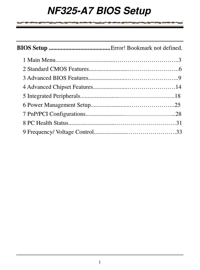 Biostar NF325-A7 Bios setup manual