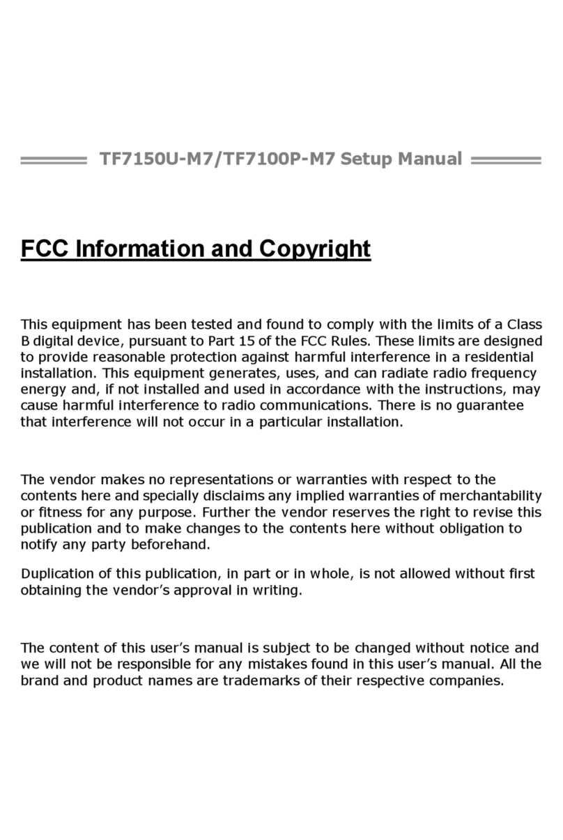 Biostar TF7100P-M7 user manual