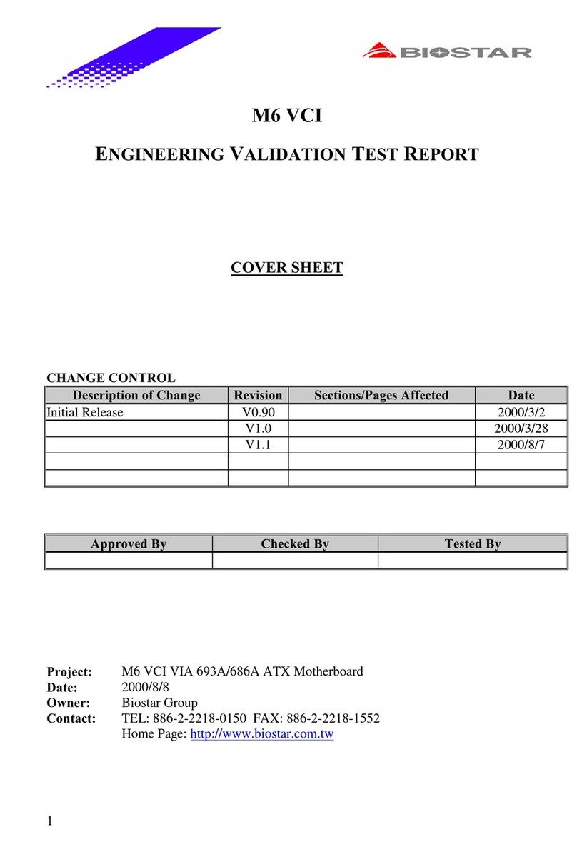 Biostar M6VCI User manual