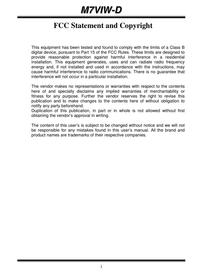Biostar M7VIW-D User manual