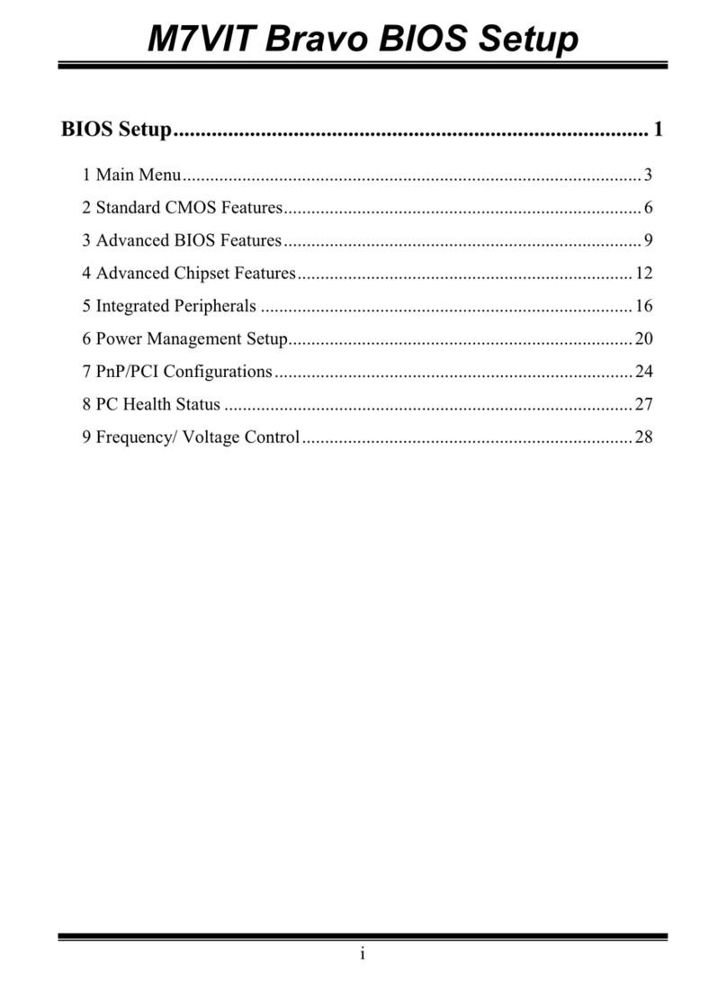 Biostar M7VIT Bravo Bios setup manual