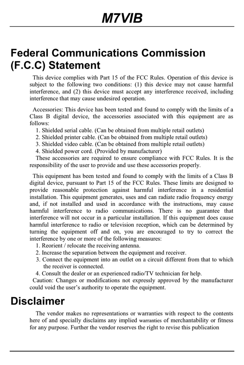Biostar M7VIB User manual
