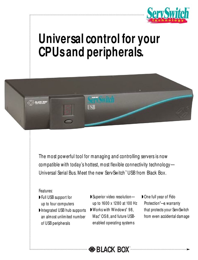 Black Box KV814A Specifications