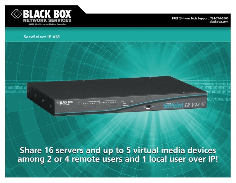 Black Box ServSelect IP VM KV2116A User manual