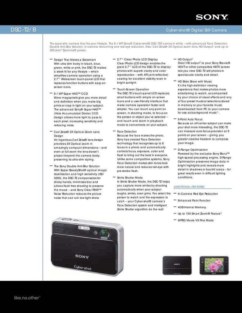 Sony DSC-T2/B specification