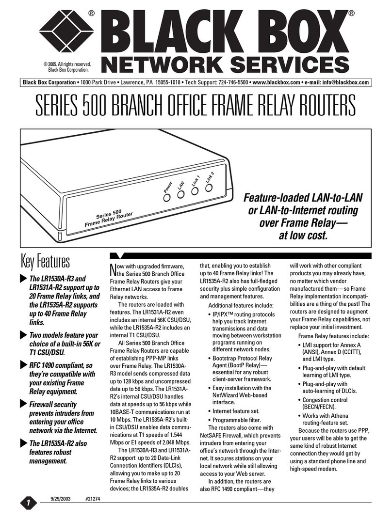 Black Box LR1531A-R2 User manual