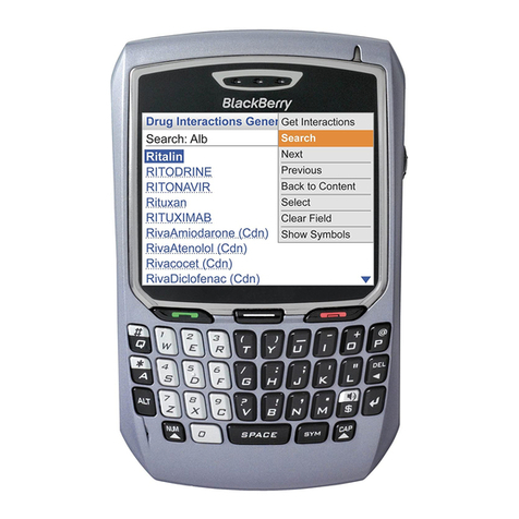 Blackbe;rry 8700C WIRELESS HANDHELD - GETTING STARTED GUIDE FROM... User manual