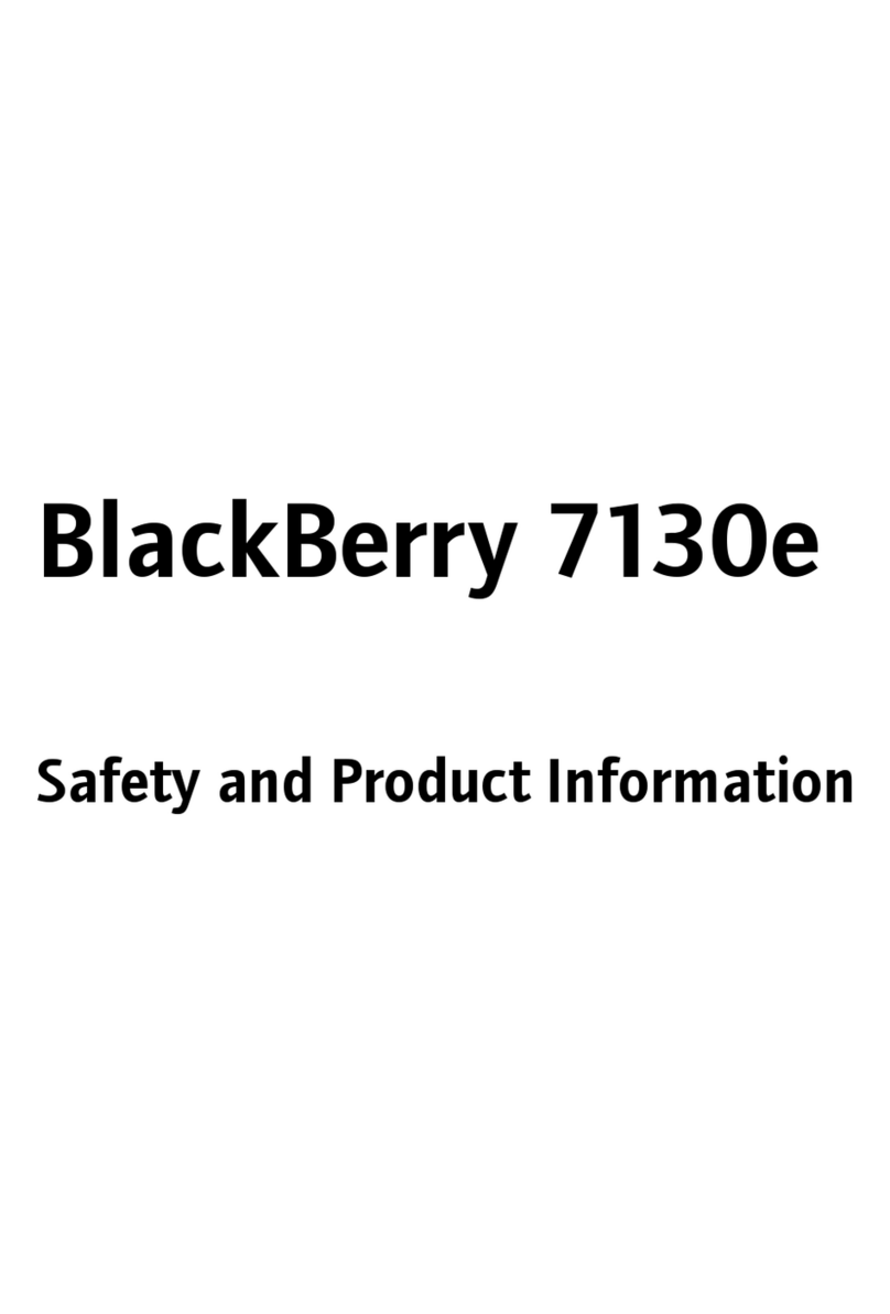 Blackbe;rry 7130E - VERSION 4.1 User manual