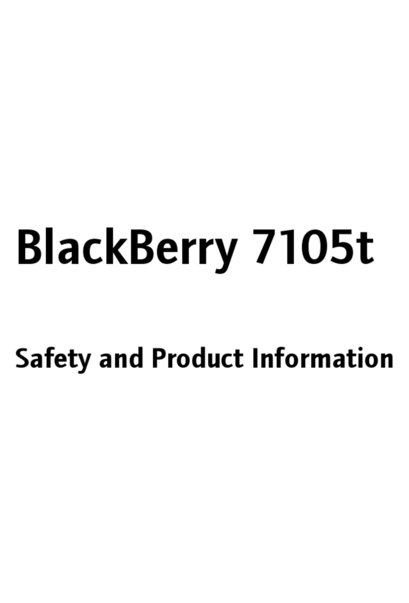 Blackbe;rry 7105t - GSM User manual