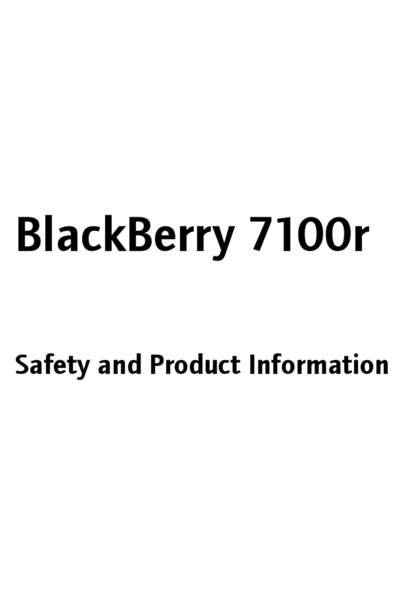 Blackbe;rry 7100r User manual