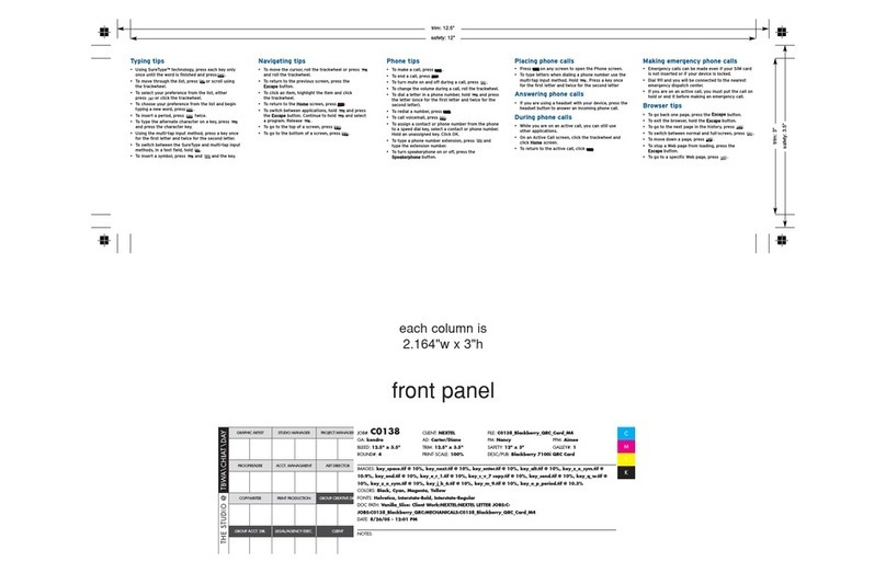 Blackbe;rry 7100I User manual