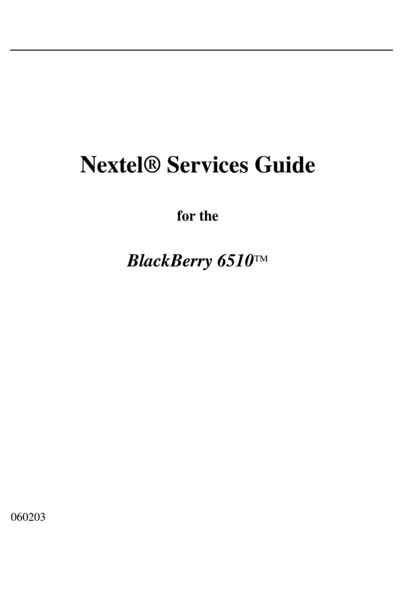 Blackbe;rry Nextel 6510 Network guide
