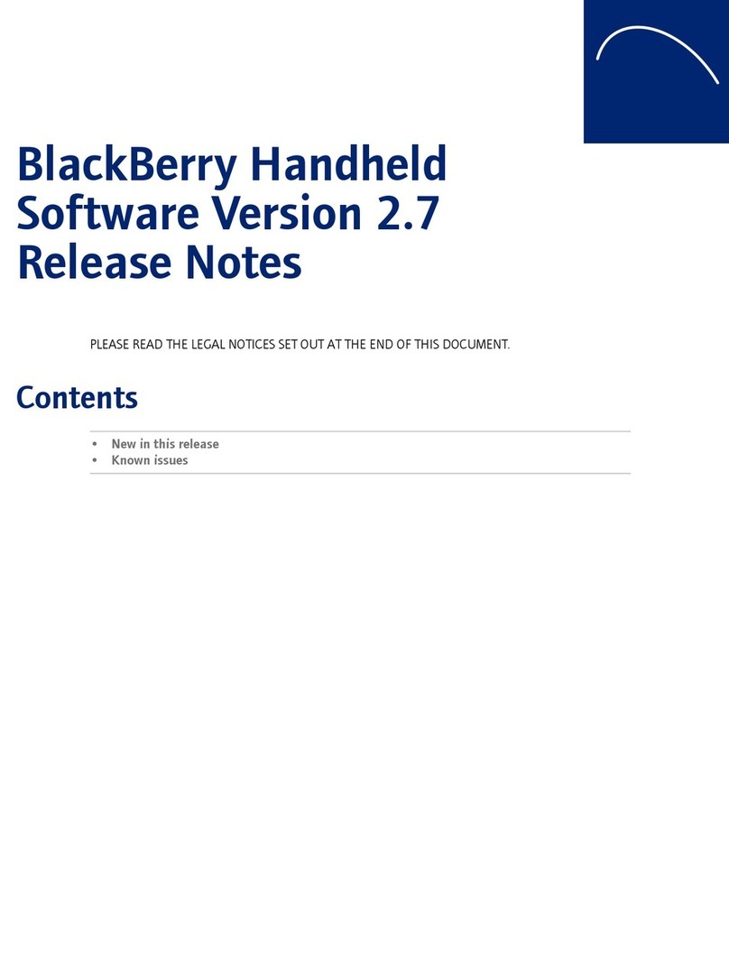 Blackbe;rry BlackBerry Wireless Handheld release note