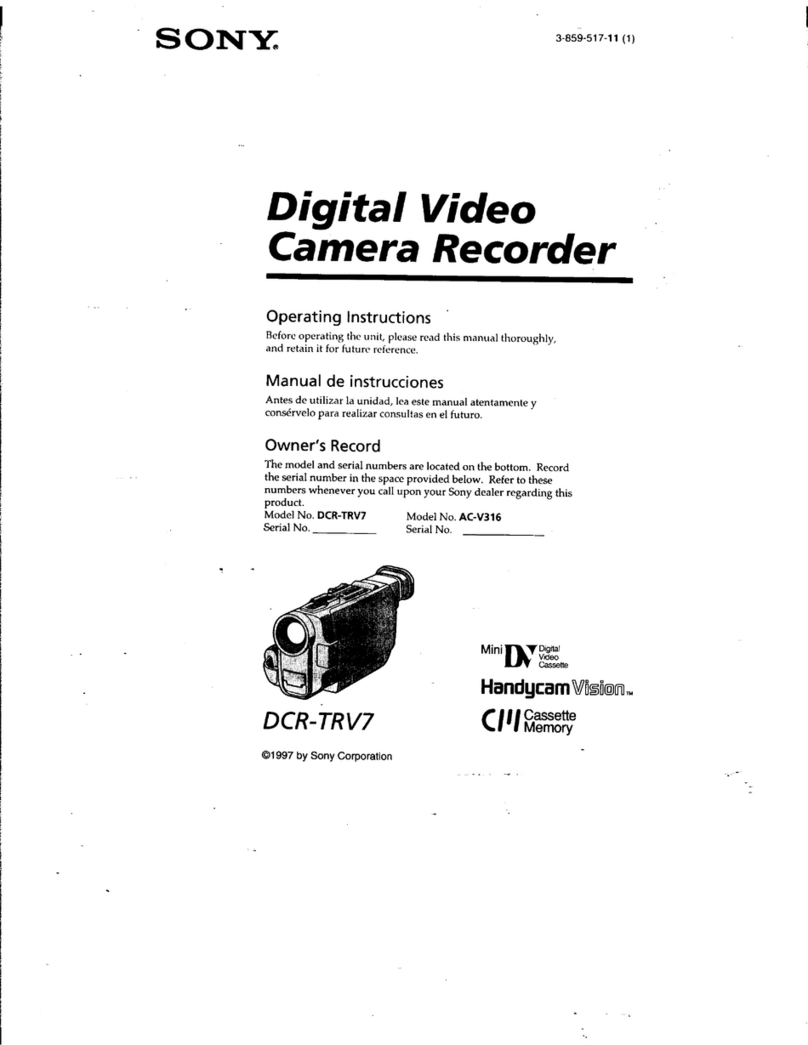 Sony DCR-TRV7   (English and Spanish) User manual
