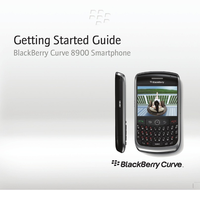 Blackbe;rry 8900 - Curve - GSM User manual