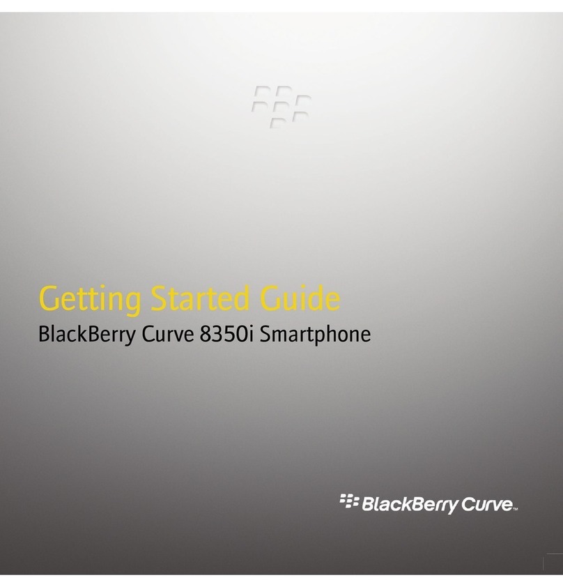 Blackbe;rry BLACKBERRY CURVE 8350I User manual