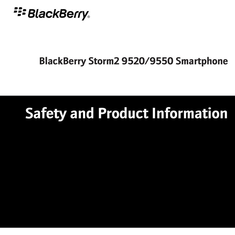 Blackbe;rry Storm2 9520 User manual