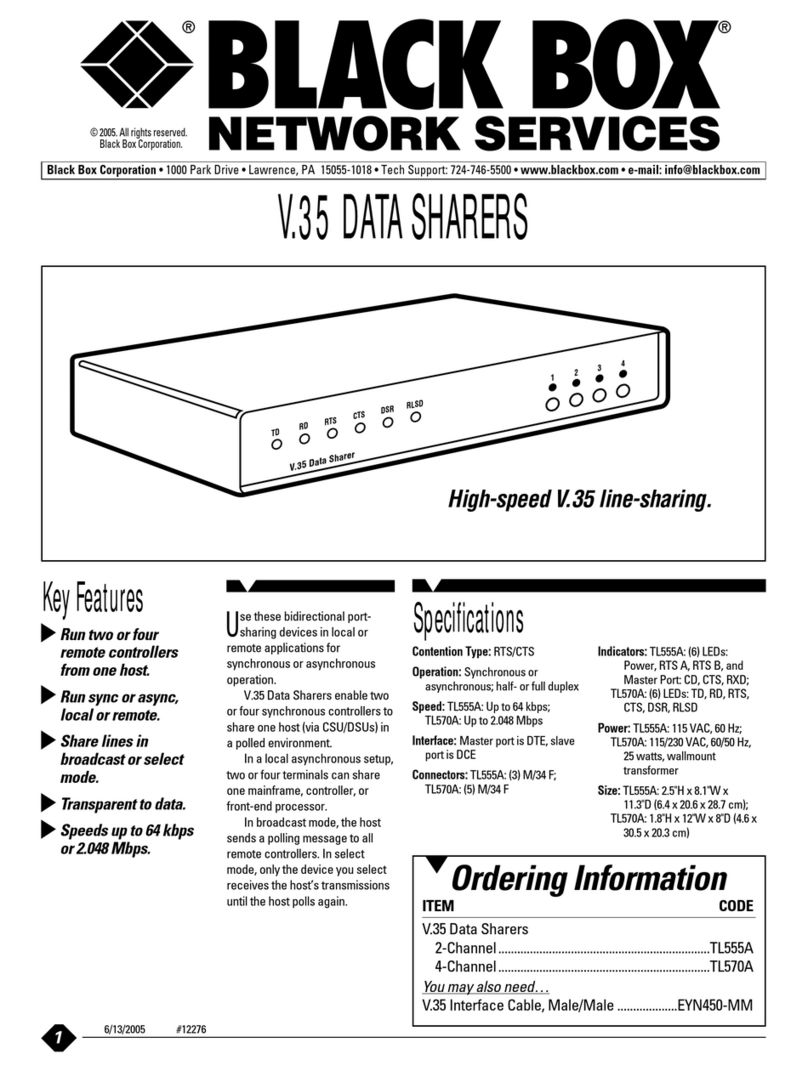 Black Box TL555A User manual