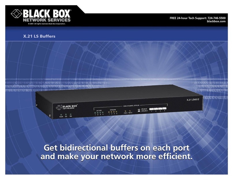 Black Box TL572A User manual Black Box TL572A User manual