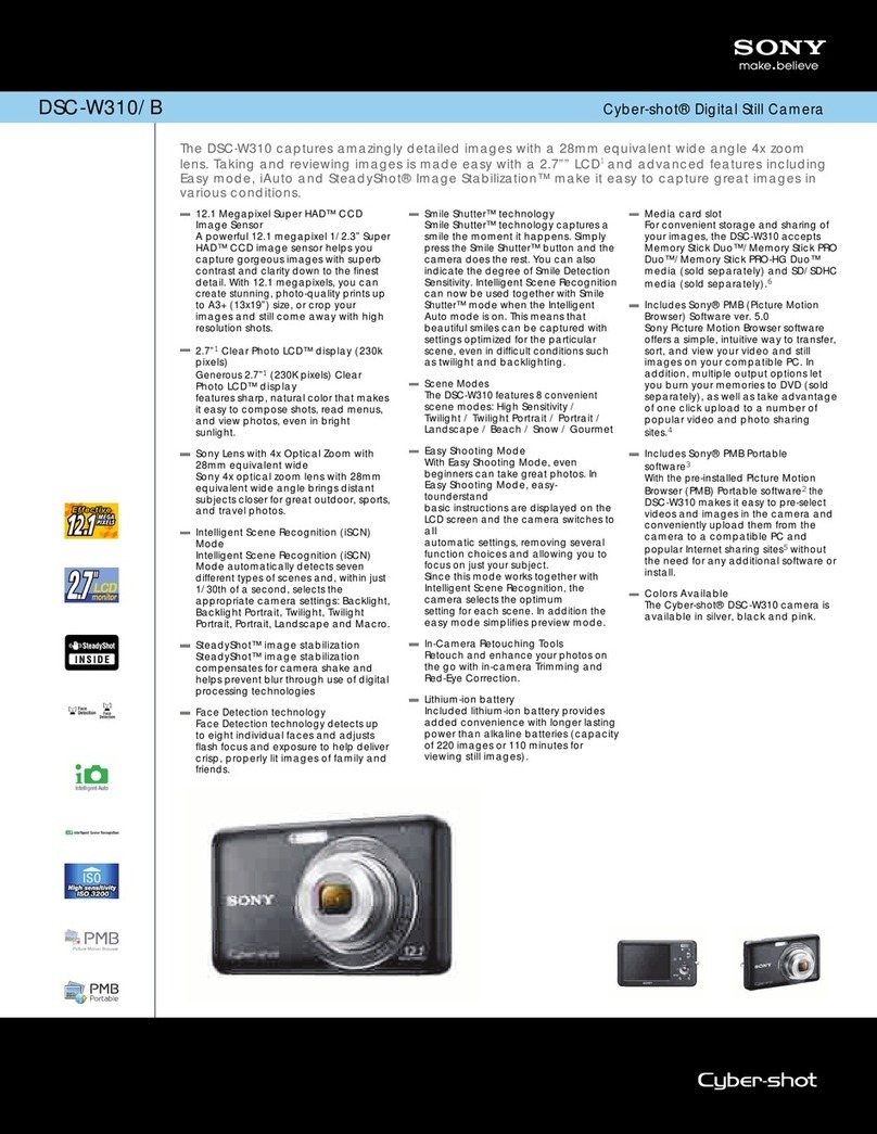 Sony DSC-W310/B User manual
