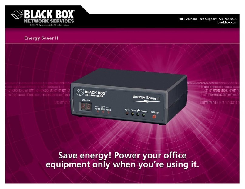 Black Box SW718A User manual
