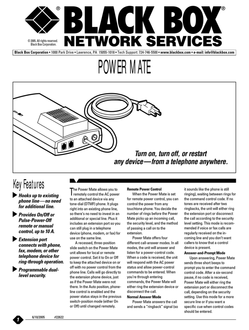 Black Box POWER MATE SWI070A Specifications