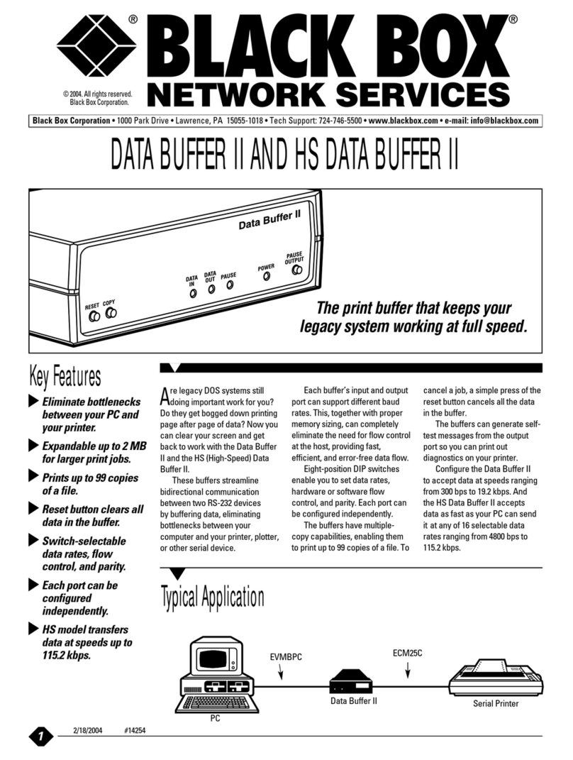 Black Box PI1375A User manual Black Box PI1375A User manual