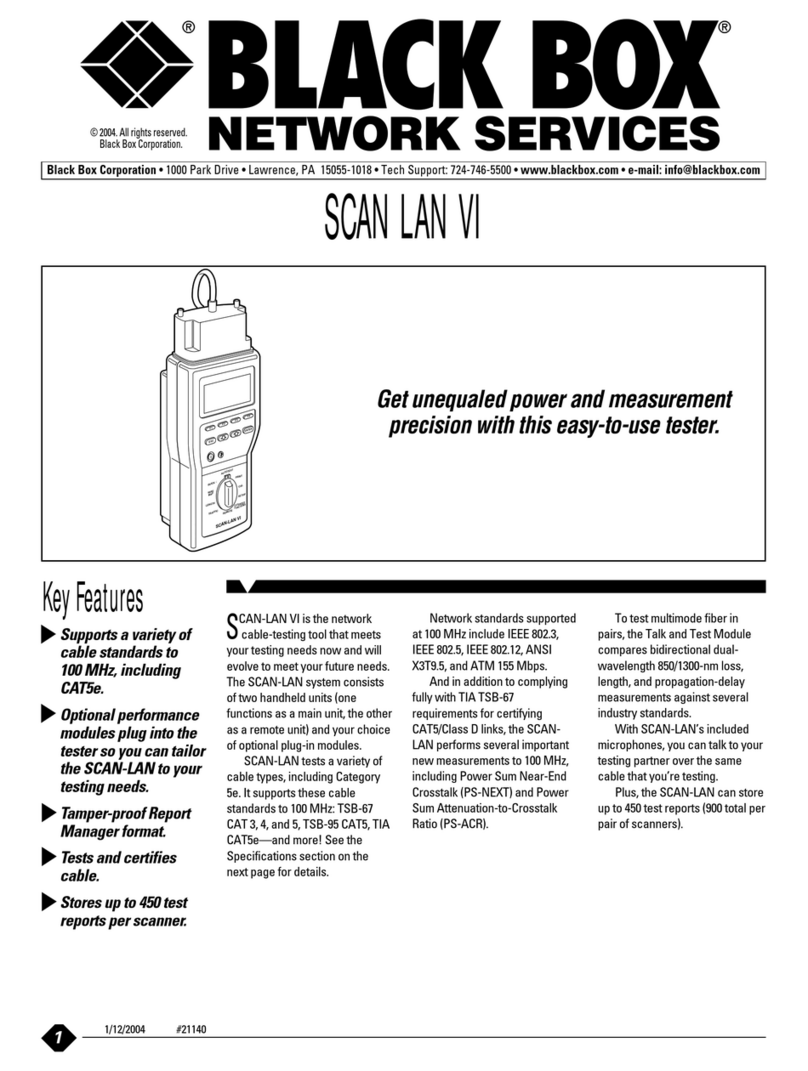 Black Box SCAN LAN VI TS6000A User manual