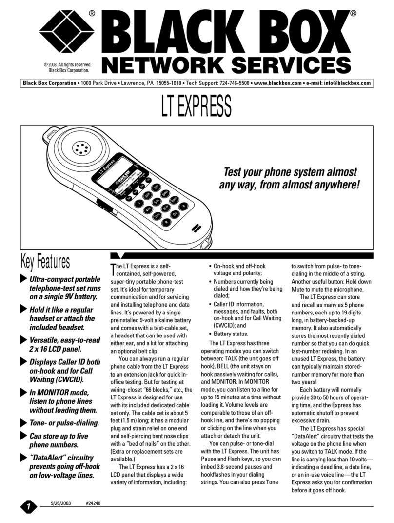 Black Box LT EXPRESS TS147A User manual
