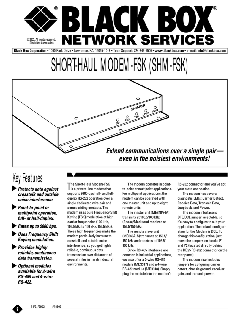 Black Box SHM-FSK User manual
