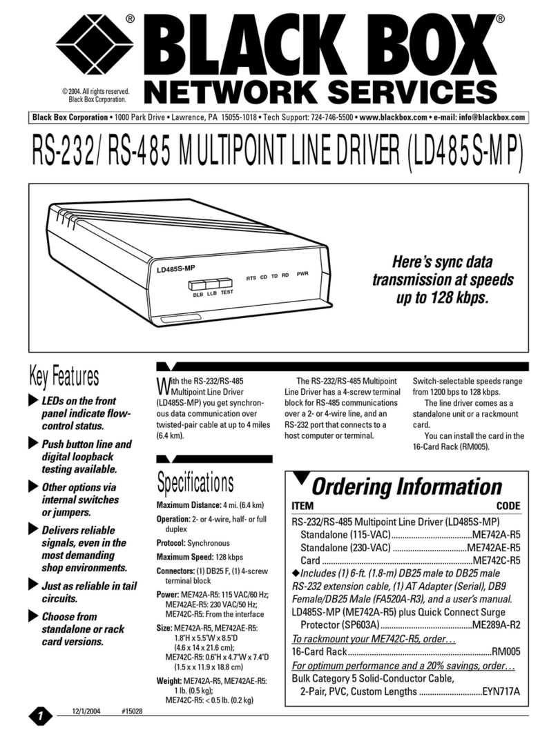 Black Box LD485S-MP Specifications