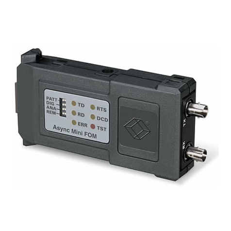 Black Box ME615A User manual