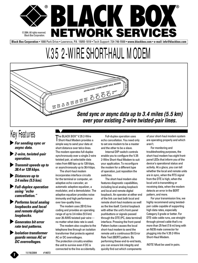 Black Box ME376A-R2 User manual
